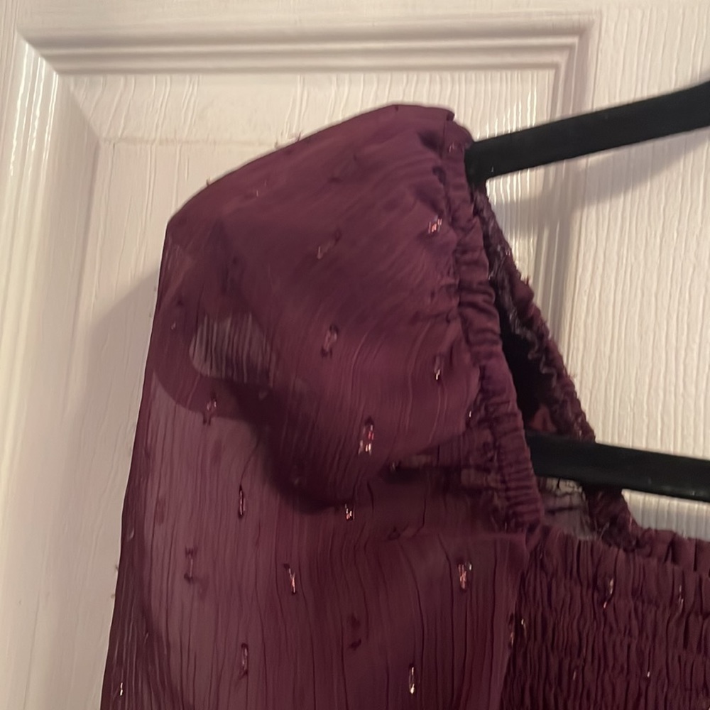 Express Wine Blouse - Picture 3 of 4